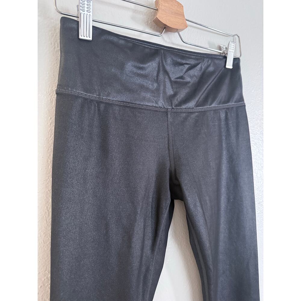 ATHLETA gunmetal metallic dark gray Elation Shimmer legging tights PowerVita - Picture 7 of 7